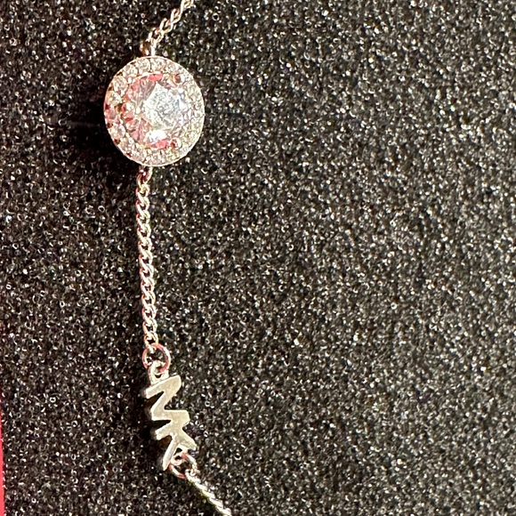 Michael Kors Sterling Silver Cubic Zirconia Slider Bracelet NWT - Picture 5 of 9